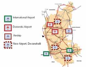 The Bangalore Airport has been handling an increasing number of aircraft, passengers and freight, as economic activity has raised demands for higher traffic.