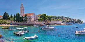 Return to your boat for lunch, then head to Hvar, one of the most popular islands in the Adriatic, and a meeting point for the international jetset.