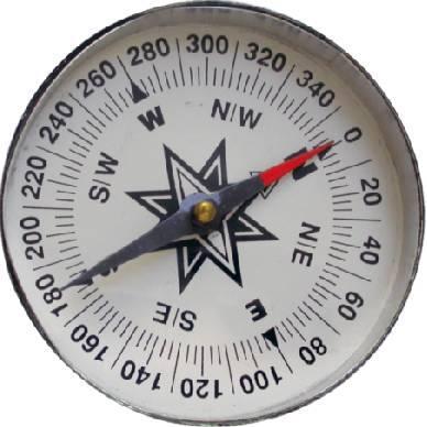 Parts of a Compass On most compasses, there is a red and black arrow.