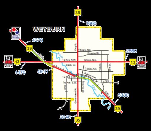4.0 Transportation 2018 Community Profile Whether moving goods, services or people Weyburn companies enjoy access to an extensive transportation network with global reach.