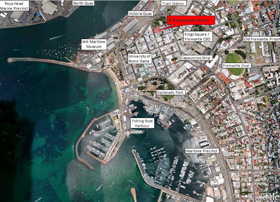 Prime location Strategically located development site (acquired June 2014) in the Fremantle CBD s historic West End heritage precinct, overlooking Pioneer Park.