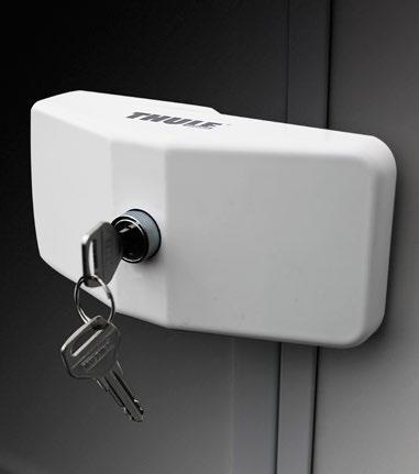 Thule Locks Be safe, be free + Thule Door lock This quality door lock is easy to use: just slide it left or
