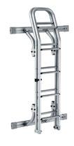 backside mounting round anodised tubes Foldable 307488 Ladder Deluxe 11 steps for backside mounting white painted oval arms Foldable 307497