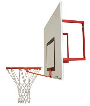 Sports and facility equipment equipment Basketball wall-mounted frame for practise backboard Wall-mounted steel tube construction, torsion-resistent design, according to statical requirements.