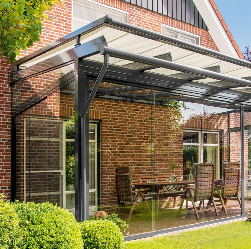 VERTICL BLINDS ND CONSERVTORY WNINGS safe timeless beautiful markilux 8800 / 8800 Form follows function the timelessly modern conservatory awning with