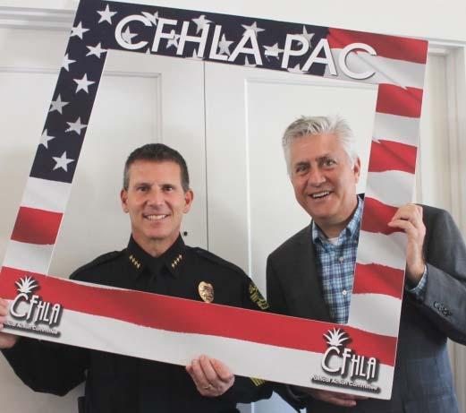 Demings and CFHLA Board Member Mark Politte, General Manager of