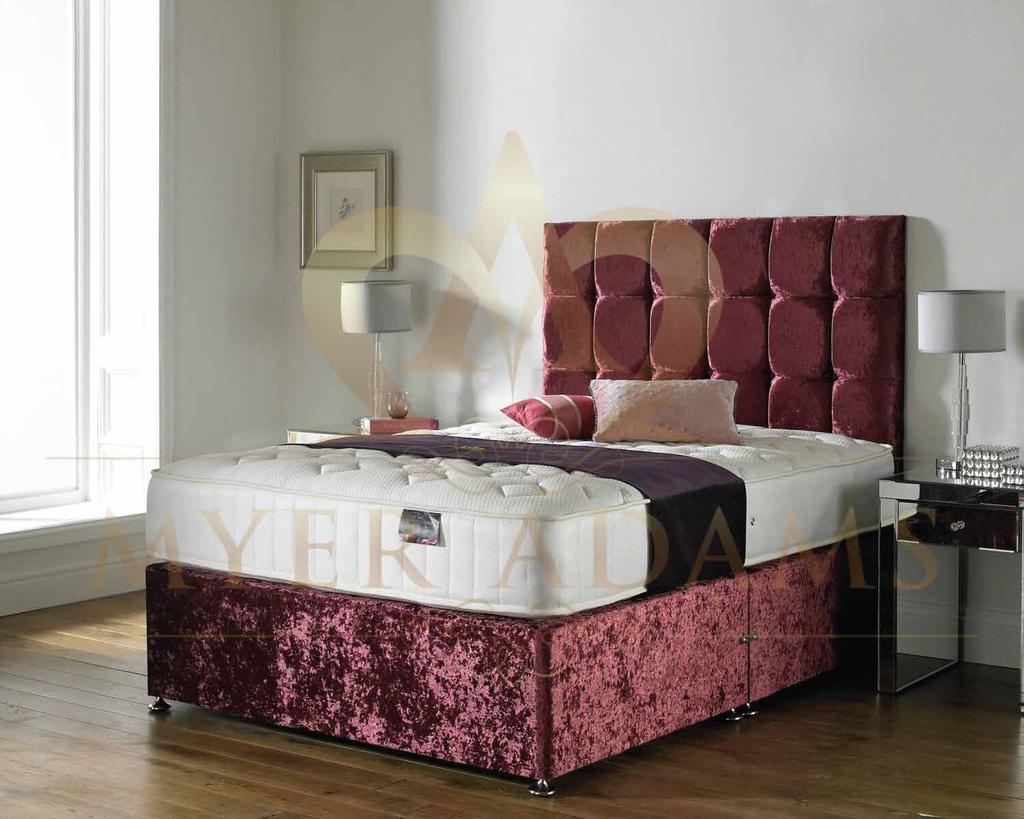 Elegance 2000 Memory The Elegance 2000 comes with 2000 individual pocket springs the divan provides firm support softened by a generous layer of memory foam that moulds