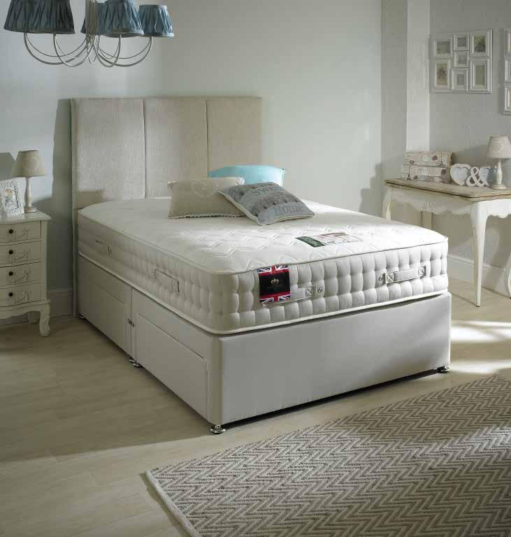 2000 Back Care The Backcare 2000 comes with 2000 individual pocket springs the divan provides firm support softened by a generous layer of memory foam that moulds to