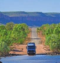 DAY BROOME FITZROY CROSSING This morning we travel to Fitzroy Crossing on the border of the vast Kimberley and the Great Sandy Desert.