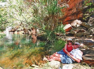 Echidna Chasm Relaxing at Manning Gorge DAY 4 BROOME WINDJANA GORGE We leave Broome for Derby this morning.
