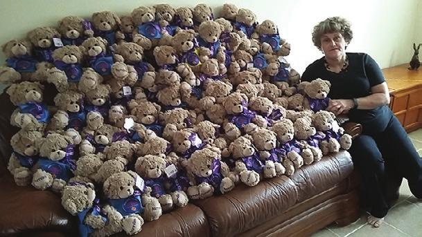 News from Dereham n Dereham Lions last batch of PC Teds dressed by Lion Janet ready to be dispatched to Norfolk Police HQ at Wymondham.
