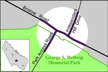 Hellwig Park Entrance Road Realignment Total Project Cost - $1.5M This project will realign the entrance/exit road to George Hellwig Park and expand a parking lot.