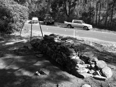 On the 14th March 2010 Shirley Fish and Eleanor Bjorksten, wearing their Dry Stone Walling Association of Australia and Wildcare hats, did a dry stone wall building demonstration as part of the Back