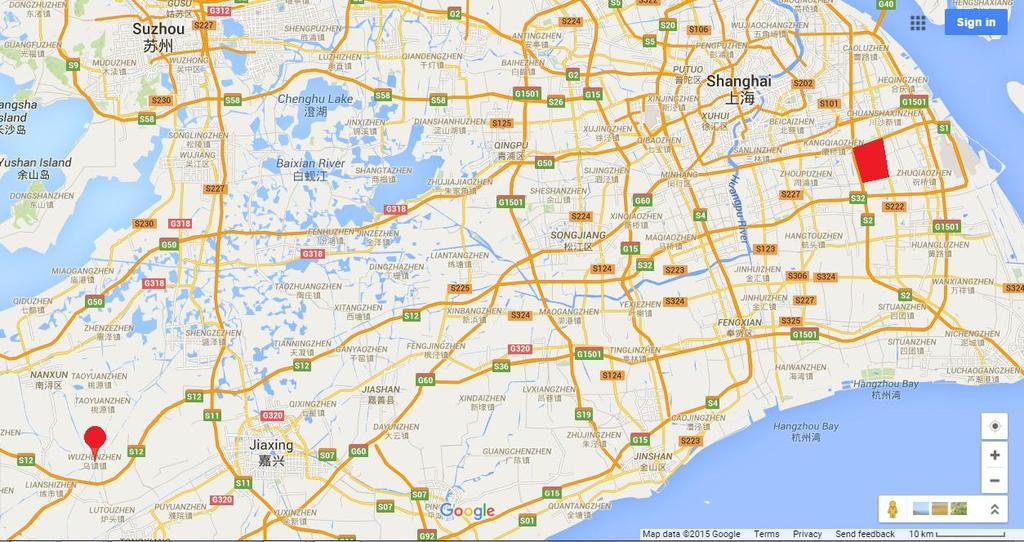 Figure 42: Wuzhen to Disney Source: Deutsche Bank, Google map Songcheng (300144.