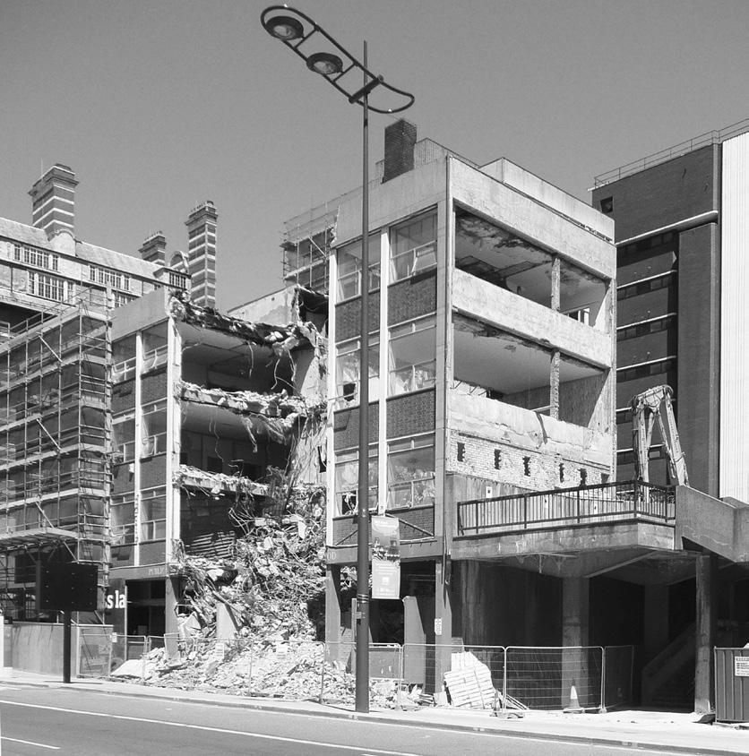 Although the Mission eventually left the premises, the building itself survived until demolished in mid-2010 (fig 32), leaving an untidy site which, surprisingly, in early 2018 was still awaiting