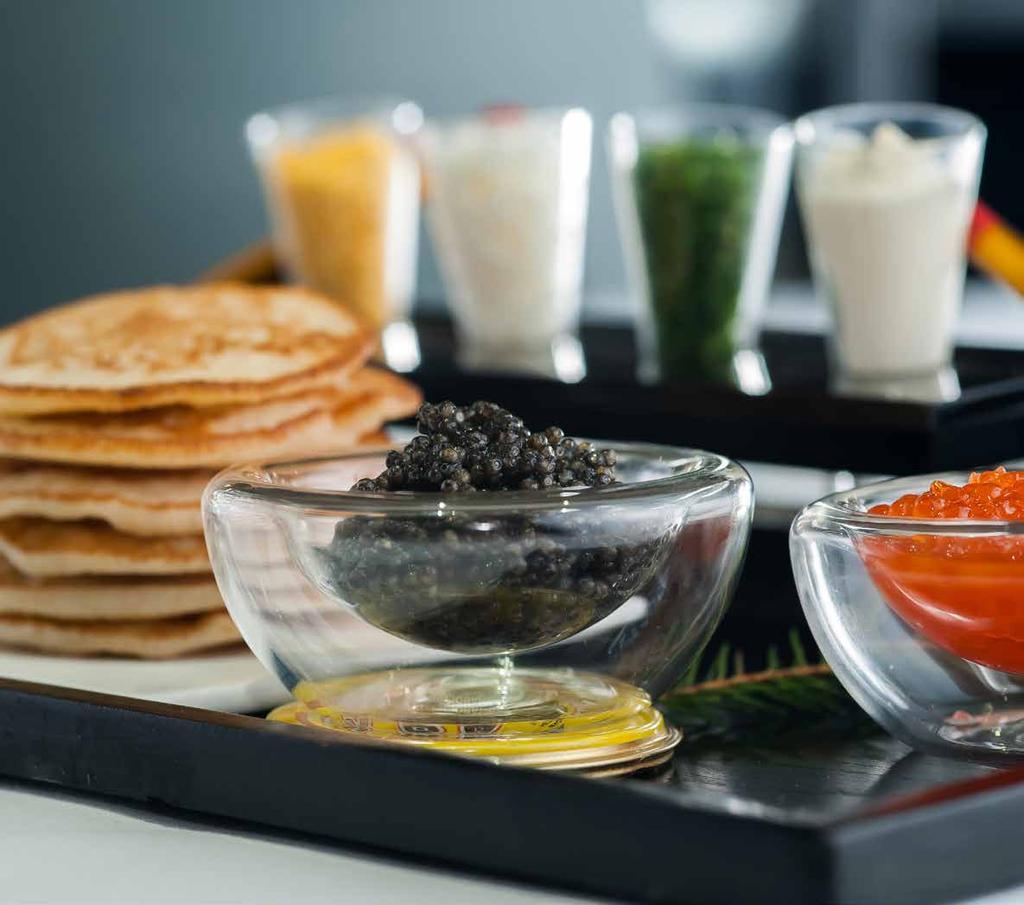 INSIDE OUR WALLS A TASTE OF RUSSIA Caviar Tasting Discover the ultimate delicacy and a food synonymous with Russia in a private caviar tasting in Astoria Restaurant.