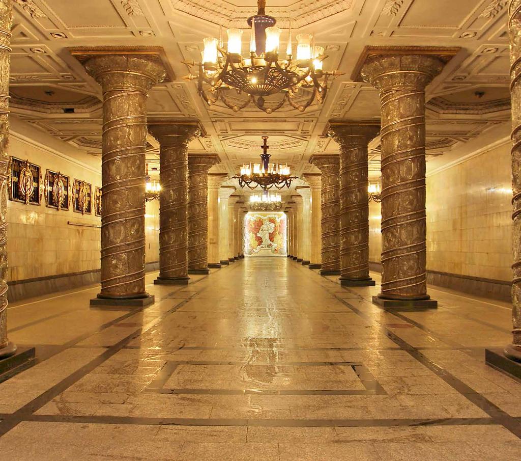 CITY ACTIVITIES FOR GROUPS UNDERGROUND OPULENCE St Petersburg Metro tour One of the deepest and most active underground systems in the world, St Petersburg Metro is also one of its most aesthetically