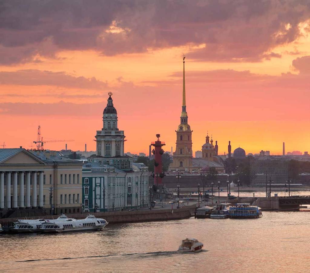 CITY ACTIVITIES FOR GROUPS SAIL AWAY Through St Petersburg rivers & channels See the city from the many waterways that wind their way through it.