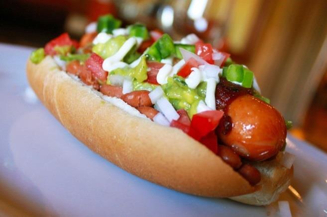 The Sonoran Hot Dog is a Sonoran-style food specialty item. tucsonfoodie.