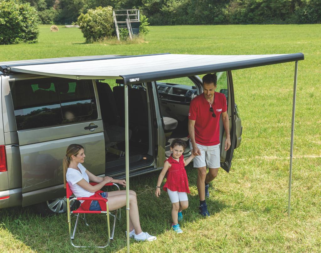 fiamma F40van ROOF INSTALLATION The roof mounted awning specifically for camper vans, particularly suitable for VWT5/T6 of compact design.