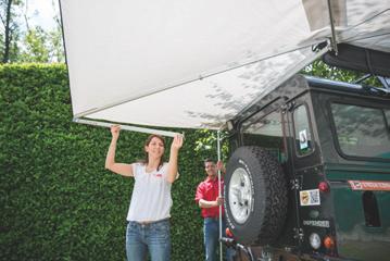 Installation Installation can be done using Fiamma Adapter Kit 98655Z018 on VW T5 and T6 Multivan and Transporter models Attention: when the awning is fully open, for safety reasons, it only allows