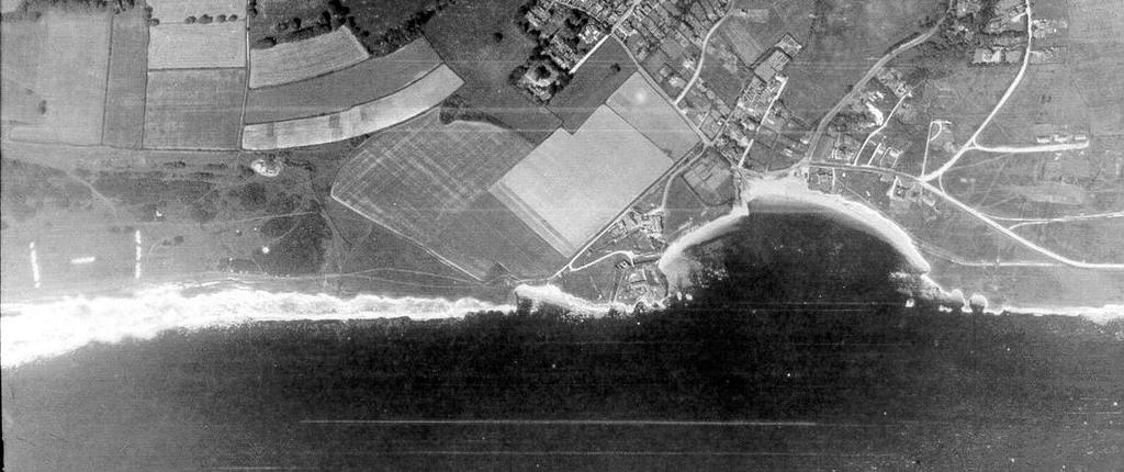 4 - A 1941 oblique air photograph that shows the seafront at Freshwater Bay and its immediate hinterland.