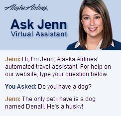 Ask Jenn Clicking the Ask Jenn button will open a chat box in another window. Jenn is like a search engine.