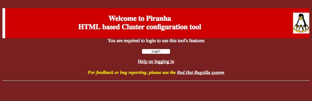 Slika 25. Početna stranica web sučelja sustava Piranha.