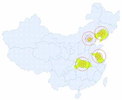 Strategies to open new stores Multiple presences in a single city *6 stores in Wuhan, Hubei (Central China Region) *4 stores in Beijing Municipal City (Northern China Region) *9 stores in Shanghai