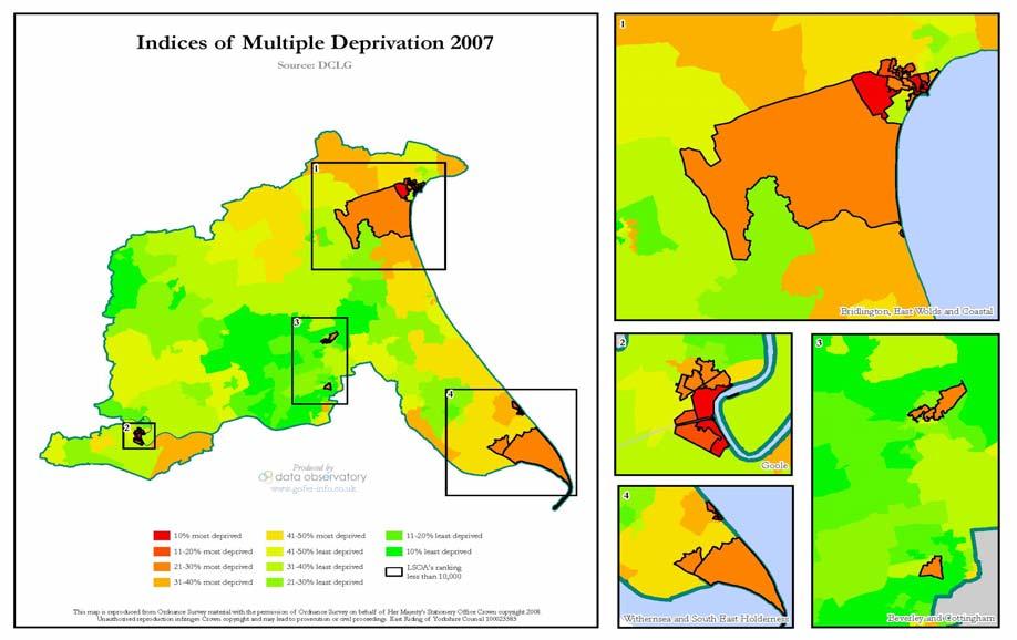 5.2 Deprivation 5.2.1 The Index of Multiple Deprivation 2007 2 consists of seven individual indices referred to as domains.