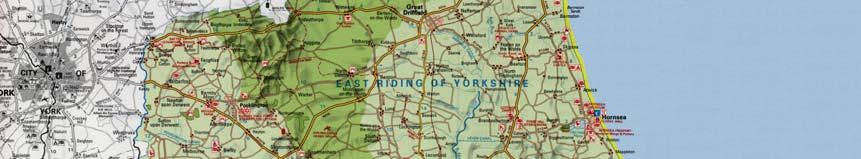 3 The Yorkshire Wolds form the middle ridge of the East Riding.