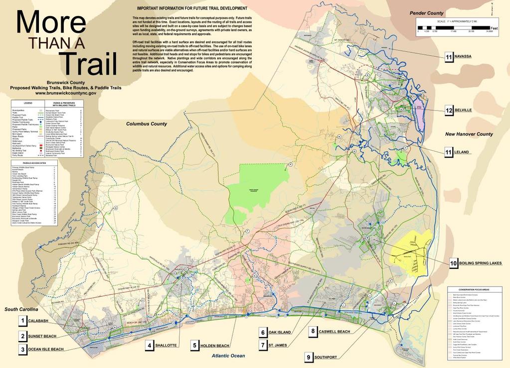 PROPOSED MORE THAN A TRAIL MAP Conceptual Map Exact layouts TBD on case-by-case basis Not funded Off-road trail facilities with a hard surface encouraged The use of on-road bike lanes and natural