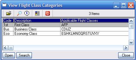 Setup\Company\Flight Class Categories If flight the class categories are not setup, the emissions will be based on the Unknown set class factor The base units for car and hotel bookings are days