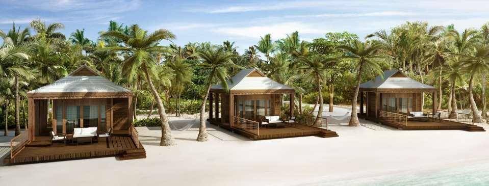 HARVEST CAYE, BELIZE Pristine Beach Luxury Beach Villas can accommodate up to 10 guests and are the ultimate beach escape, equipped with every comfort including: Air conditioning, dedicated
