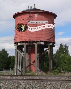 Minimal historical documentation of the last remaining water tower in the city that was used to fill steam engines during the early days of the railroad from 1832 1928.