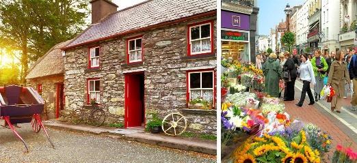 stunning Dingle Peninsula. Stop at the Gap of Dunloe where you can shop for traditional Irish goods handcrafted by local artisans.