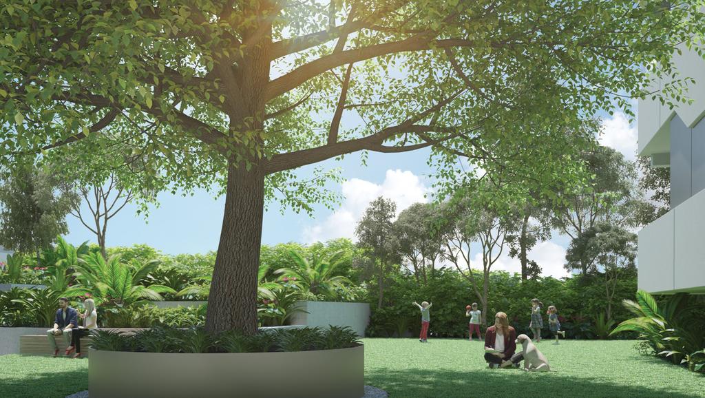 THE ULTIMATE RESIDENTS GARDEN Artist Impression A TRANQUIL SPACE TO RELAX AND ENJOY The transition to your apartment takes you through a serene residents-only interior garden a soothing, relaxed