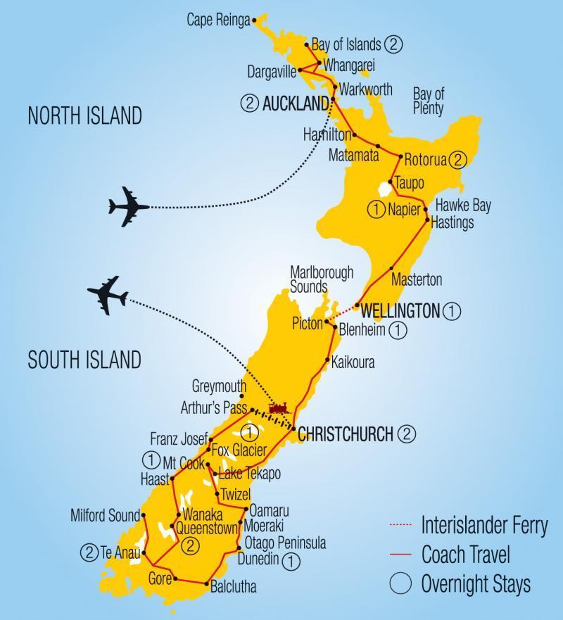 is taken care of. From the time you arrive in New Zealand a friendly smile awaits. Grand Pacific Tours professional crew will provide a high standard of service.