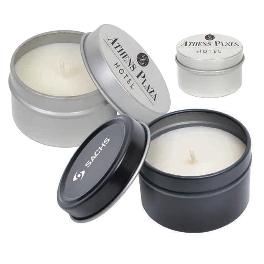 25 Per Unit Reference: H107 Vanilla Tin Candle Candle comes in a nice silver tin and provides relaxation through  