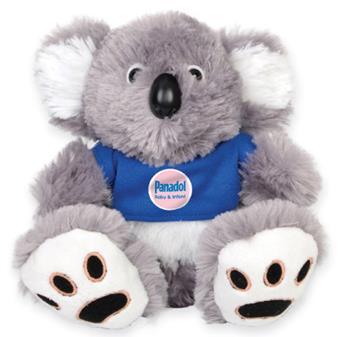 Super soft, high quality plush with plastic details and embroidered feet.