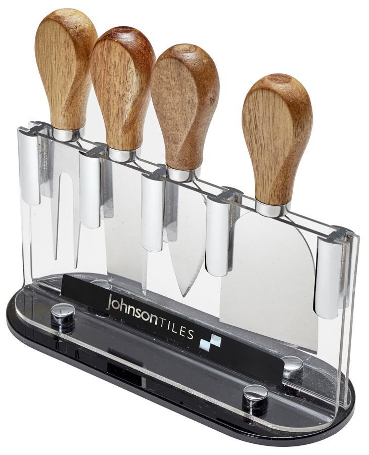 Reference: D162 Lanark Cheese Knife Display Set Contemporary acrylic