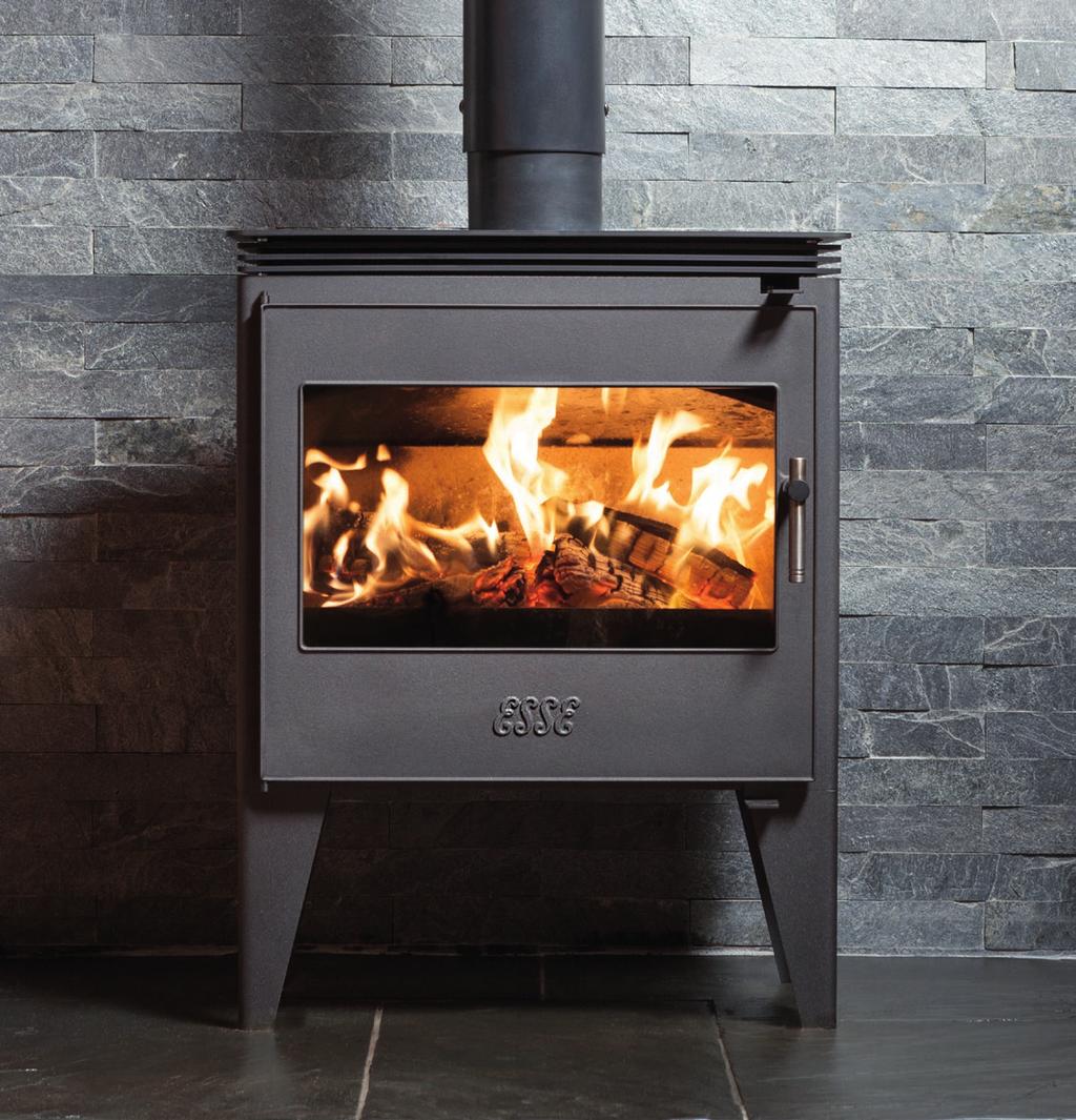This stove can be installed with an external air kit so that all primary and combustion air can be supplied via a pipe fixed directly through an outside wall as an alternative to a room air vent.
