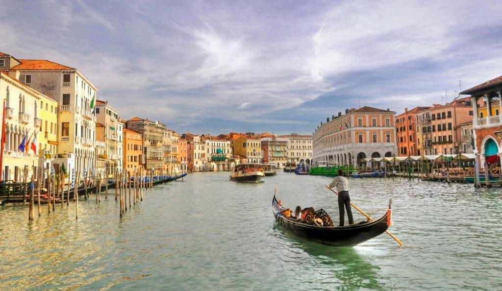 3 VENICE GONDOLA AND WALKING TOUR 2 Start off with a magnificent gondola tour through the canals of Venice, and finish exploring the city s secrets with a family-friendly walking tour.