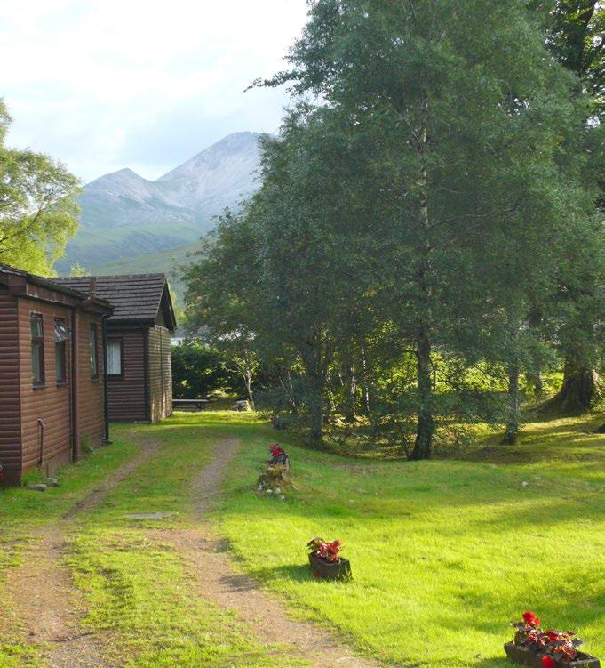 Charming holiday lodge business set within the Torridon Mountain Range and on the North Coast 500 route 4 timber clad self-catering units; modern fitted kitchen/lounge/dining room, 2 bedrooms and
