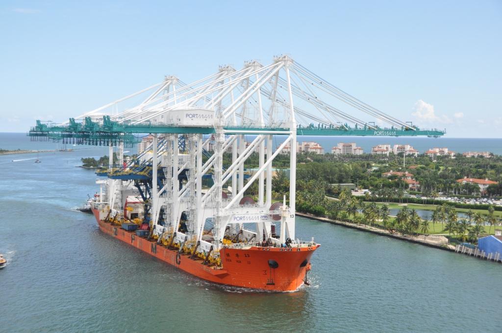 4 NEW SUPER POST PANAMAX CRANES Among the biggest in the Western Hemisphere and among the largest in the world