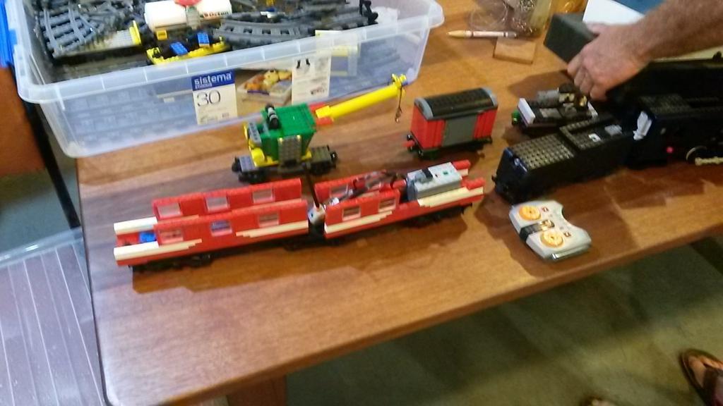 At our March meeting Oliver Duncan brought along his Lego efforts for Show and Tell.