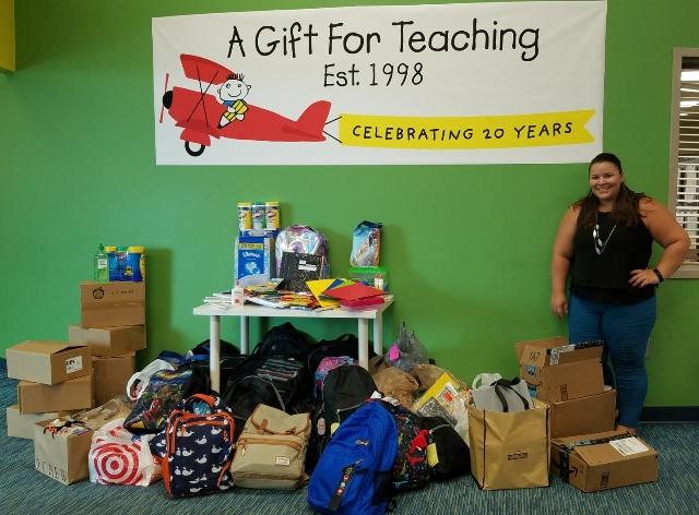 PARTNERS IN ACTION Recently, the Four Seasons Resort Orlando at Walt Disney World Resort conducted a Back to School Drive where they collected items for "A Gift for Teaching" which will be donated to