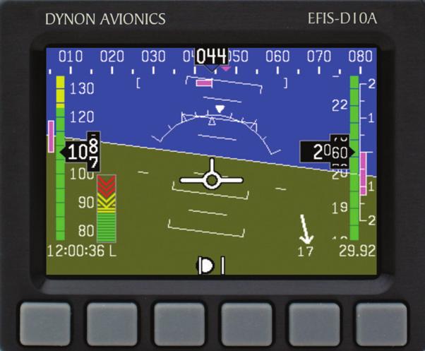 GA aircraft. The initial STC allows the EFIS-D10A to replace the existing primary attitude indicator in many Cessna and Piper aircraft with a modern EFIS that contains no moving parts.