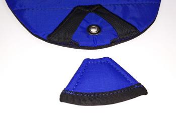 The CRUX 3R top closing loop can be installed in the floorplate, or the top flap, depending on jumper preference, packing method, and/or canopy volume