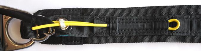 INCORRECT SINGLE-CABLE CONFIGURATION: Main cutaway cable routed to incorrect housing on riser.